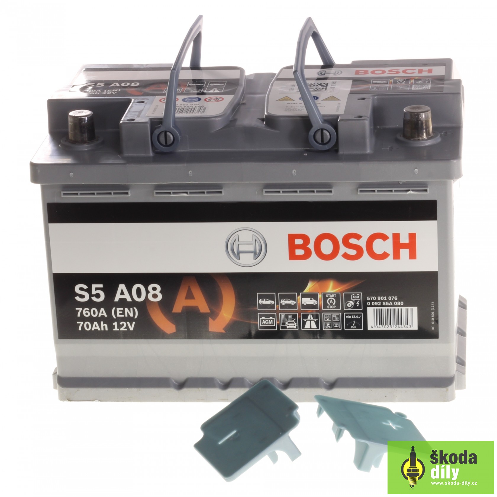 Autobaterie 12V 68AH AGM Bosch 000915089BC